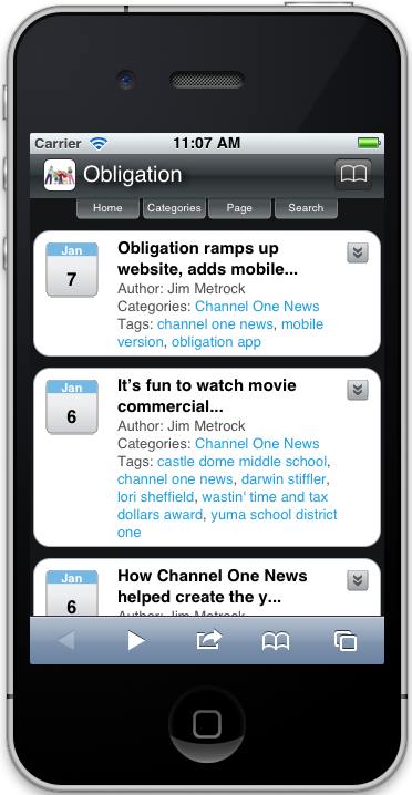 Obligation ramps up website, adds mobile version.